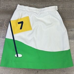 Vintage Hadley Novelty Golf Flag Skort Size 8